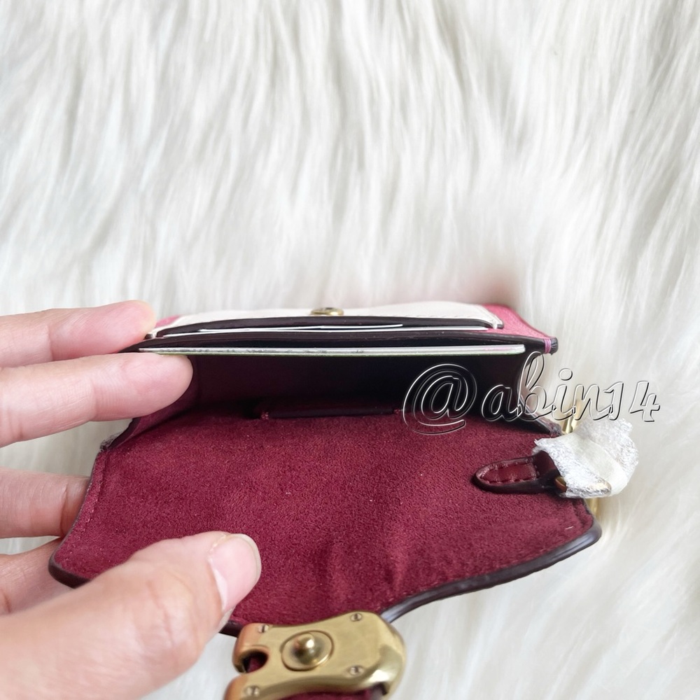 NWT Coach Mini Tabby Bag Charm Coin Card Case - Picture 8 of 9